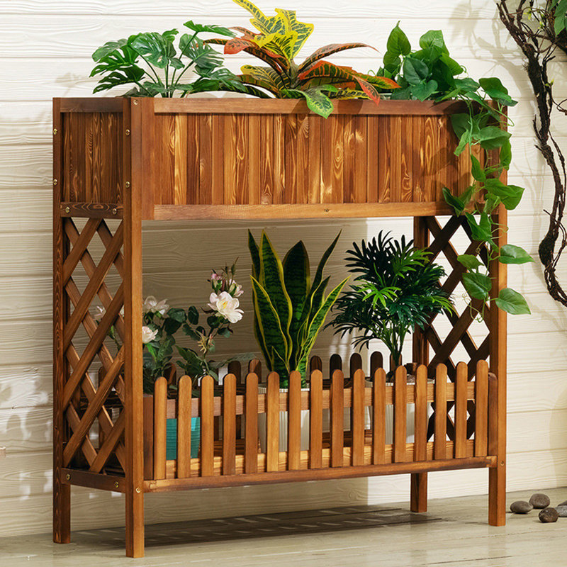 Arlmont & Co. Solid Wood Plant Stand Wayfair.ca